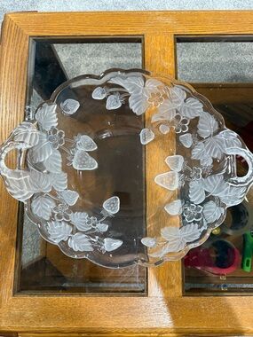 Crystal Clear Studios “Arielle” Frosted 14” Serving Bowl